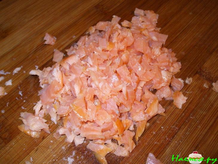 Сметанный соус с сёмгой