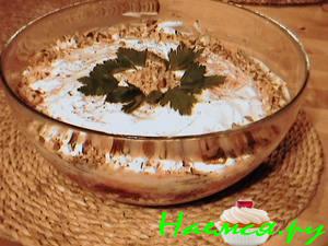 Свекольный салат слоеный