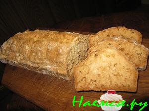 Хлеб на кефире, без дрожжей