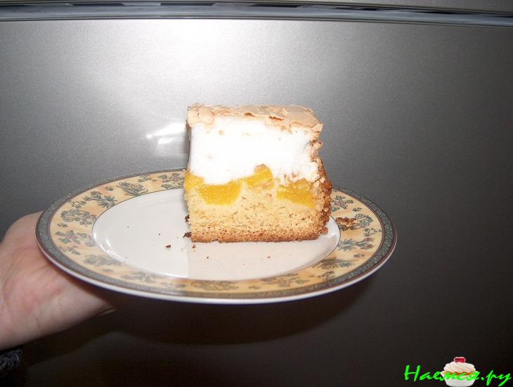 Пирог-торт с персиками Пирог-торт с персиками