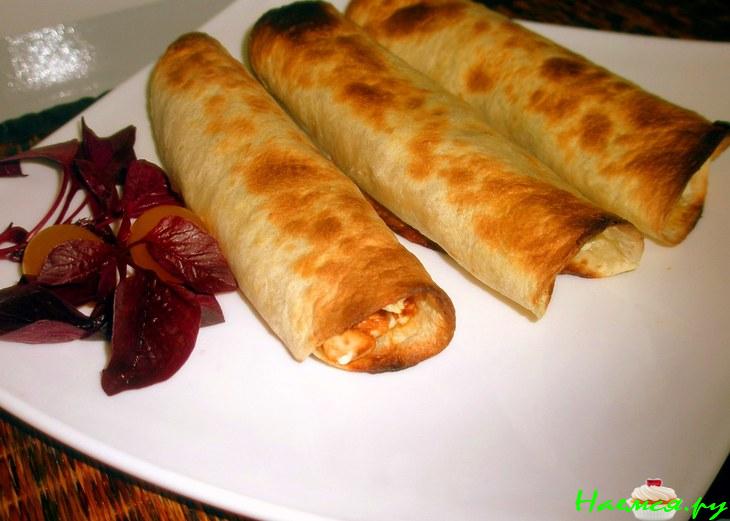 Шаурма с куриноыми грудками домашняя