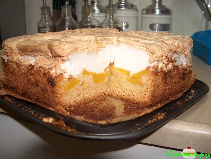 Пирог-торт с персиками Пирог-торт с персиками