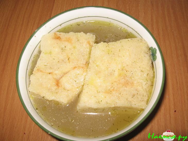 Суп "Pavese" (моя интерпретация)