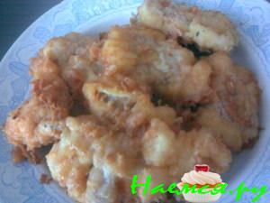 Рыба в кляре с лимоном