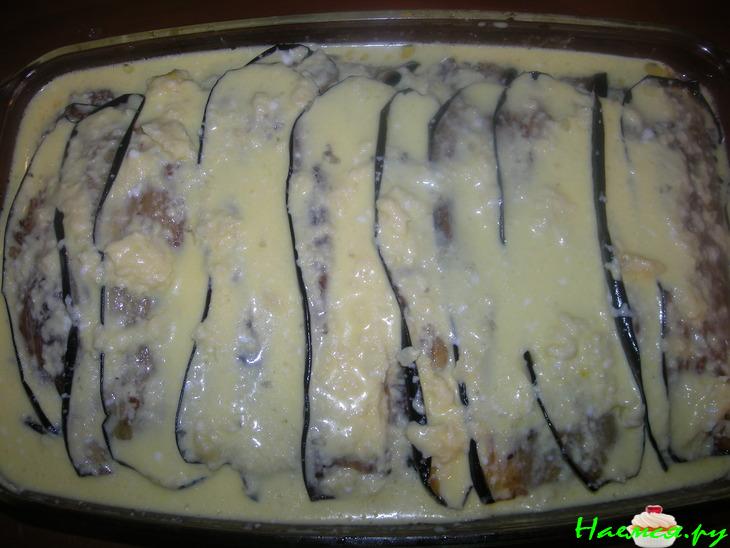 Мусака с фаршем и сыром Мусака с фаршем и сыром