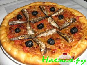 Луковый пирог со шпротами Луковый пирог со шпротами