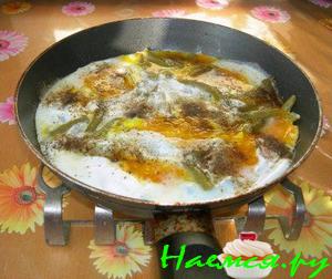 Яичница со стручковой фасолью Яичница со стручковой фасолью