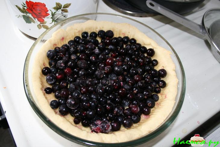 Пирог со свежей черной смородиной Пирог со свежей черной смородиной