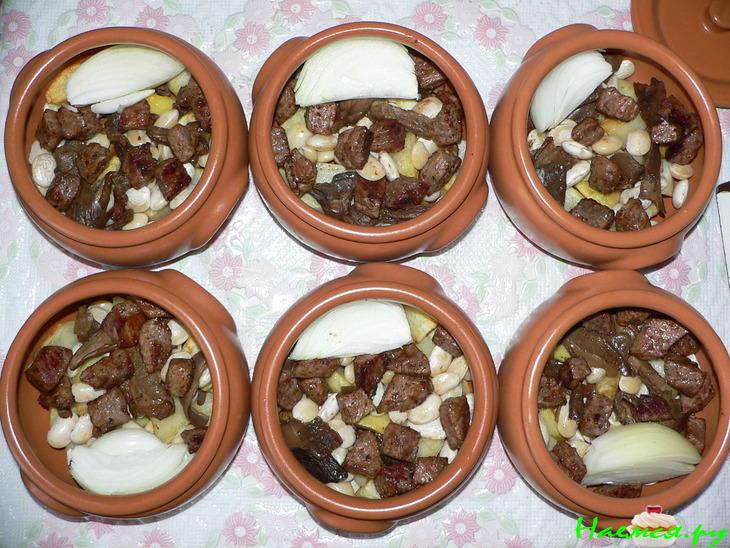 Чанахи с сушёными белыми грибами Чанахи с сушёными белыми грибами