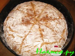 Хлеб на кефире, без дрожжей, с чем душе угодно