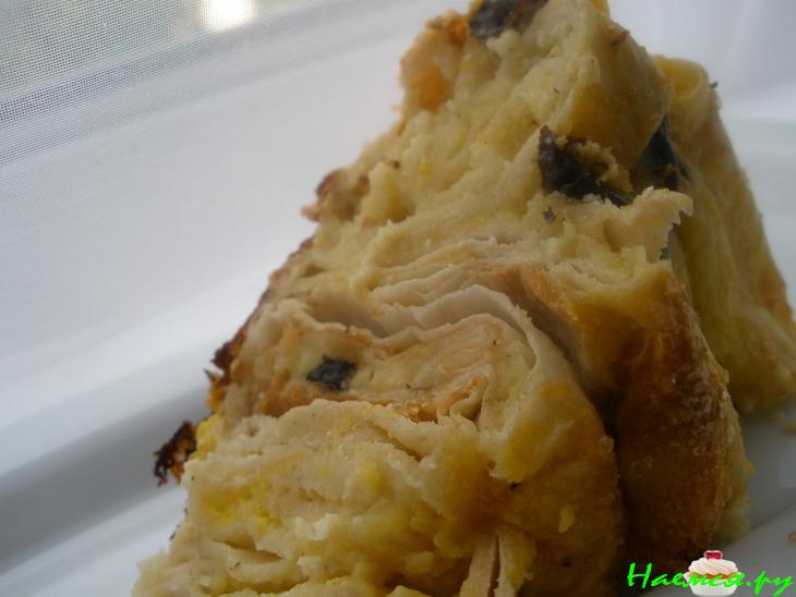 Улитка с творогом из лаваша