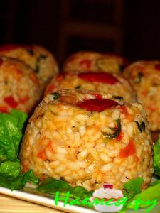 Рисовые тимбали с моцареллой (Sformatini di riso alla mozzarella) Рисовые тимбали с моцареллой (Sformatini di riso alla mozzarella)