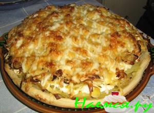 Луково-картофельный киш
