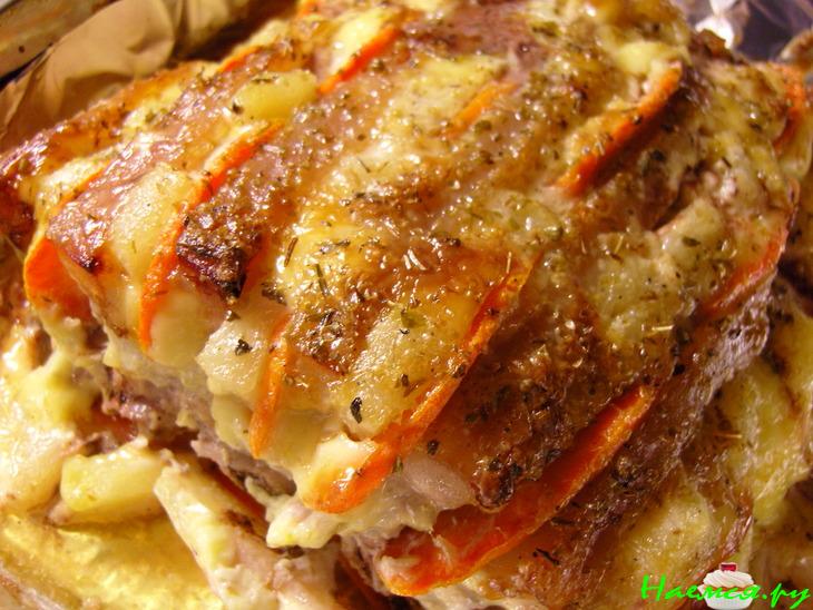 Свинина - книжка с ананасом и морковкой