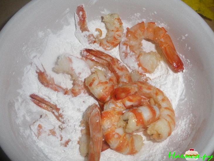 Креветки по-китайски с медом Креветки по-китайски с медом