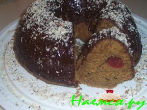 Кекс "Кофейный" с орехами и вишней