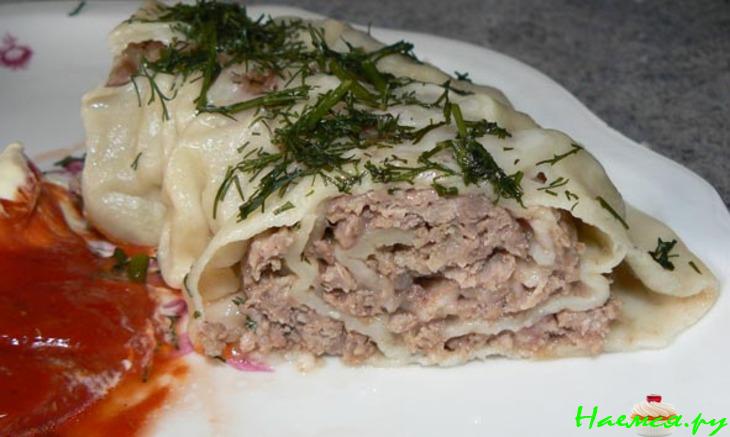 Ханум с мясным фаршем