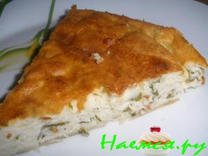 Пирог с творогом и цветной капустой
