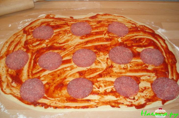 Пицца - рулетики