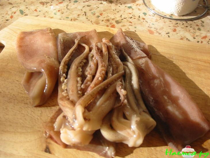 Острый салат 'Кальмар'