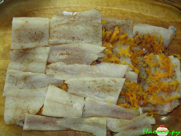 Филе сайды запечённое в сливочном соусе