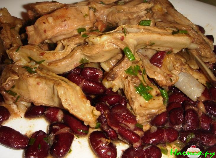 Бараньи ребрышки с фасолью Бараньи ребрышки с фасолью