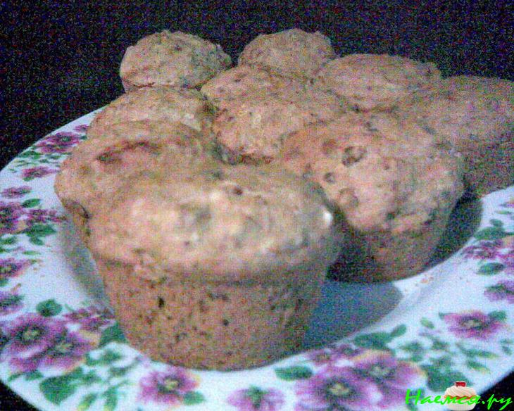 Постные маффины с 9-тью злаками и орехами (на соевом молоке)