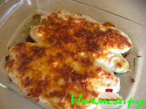 Цуккини, фаршированные крабами