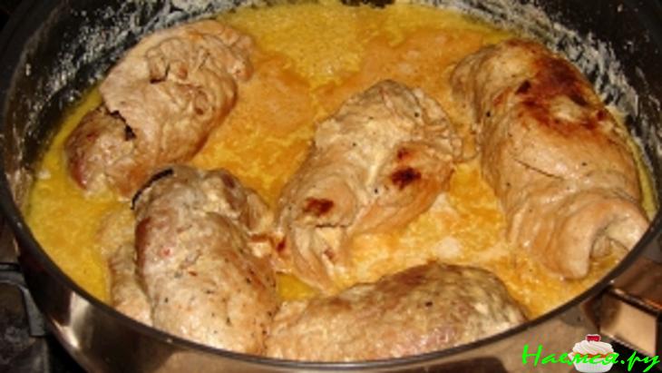 Свинина с горчицей в сметане по-домашнему Свинина с горчицей в сметане по-домашнему
