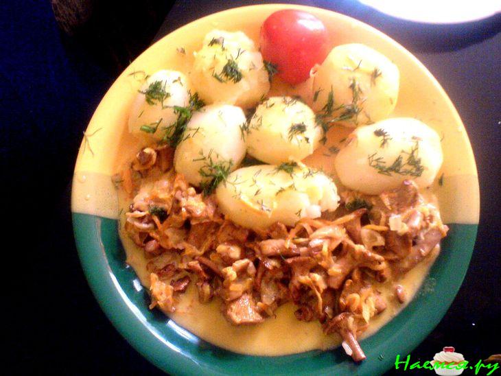 Лисички в сметане и не только или с Днем шахтера!