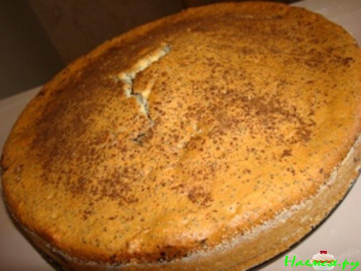 Шоколадно-маковый пирог