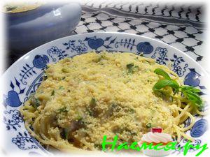 Спагетти с соусом из цукини