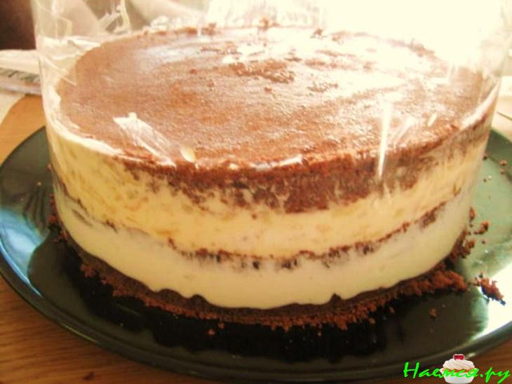 Торт "Виктория" с творогом и яблоками