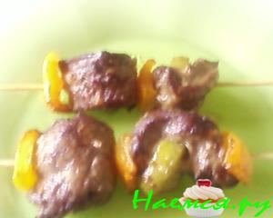 Печёнка на шпажках