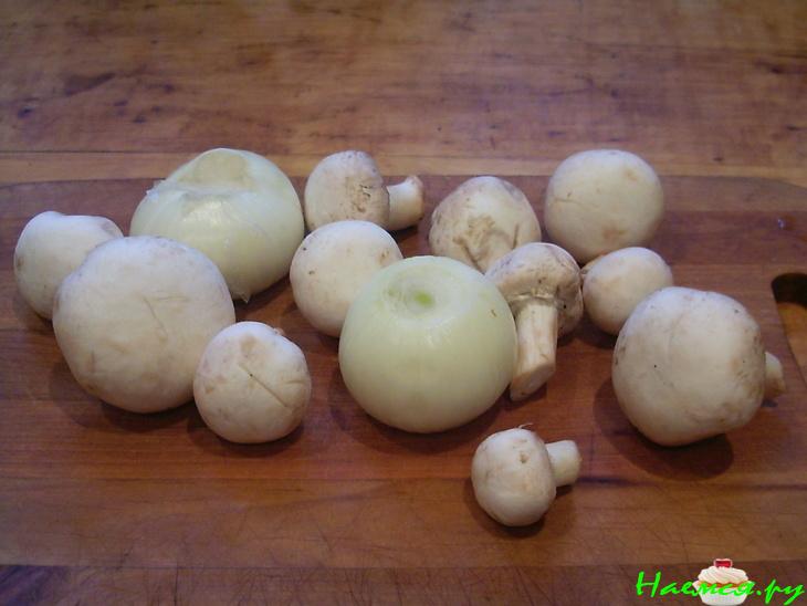 Флан с грибами и луком Флан с грибами и луком