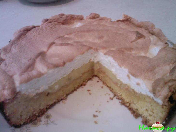 Итальянский пирог с безе и лимонным кремом