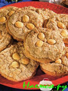 Миндальное овсяное печенье