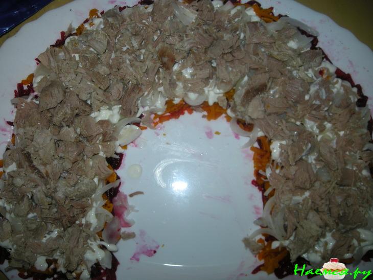 Салат слоеный &laquo;Радуга&raquo;