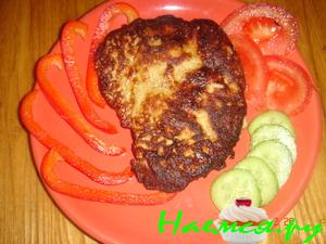 Мясо в грибном кляре