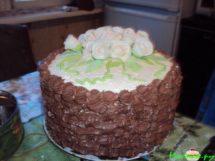 Торт "Корзина с цветами"