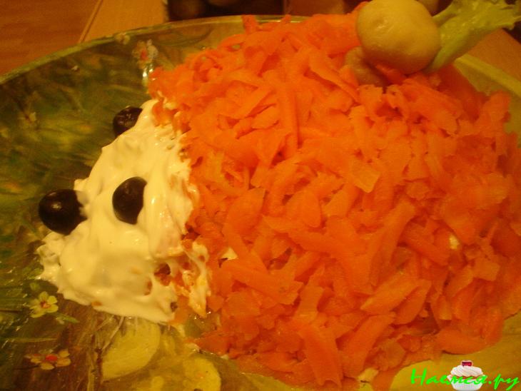 Салат грибной "Ёжик" Салат грибной "Ёжик"