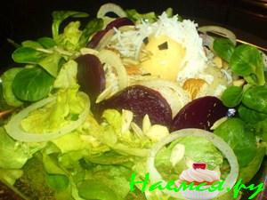 "Гнездо" из сельди (салат)