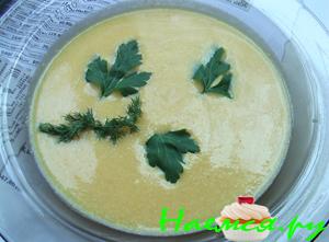 Тыквенный суп-пюре со сливками