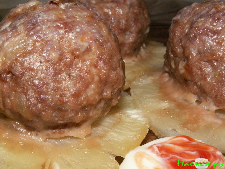 "Тефтельки в ананасовых юбочках" "Тефтельки в ананасовых юбочках"