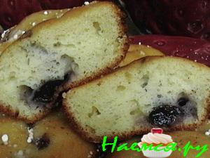 Кексики с черникой