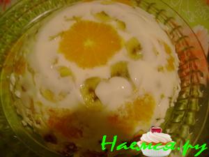 Холодный тортик из печенья "Рыбки"