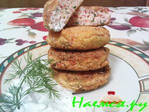 "Крабовые" котлетки с сыром