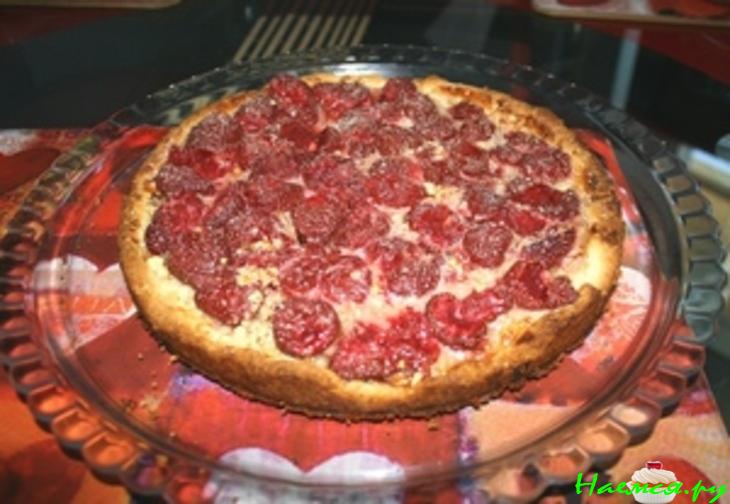 Пирог песочный "Клубника со сливками"