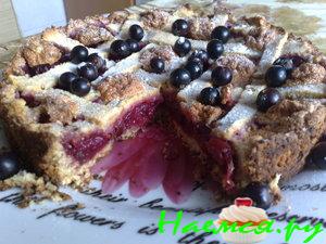 Пирог с вишней и кукурузными хлопьями Пирог с вишней и кукурузными хлопьями