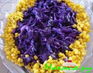 Салат из краснокочанной капусты